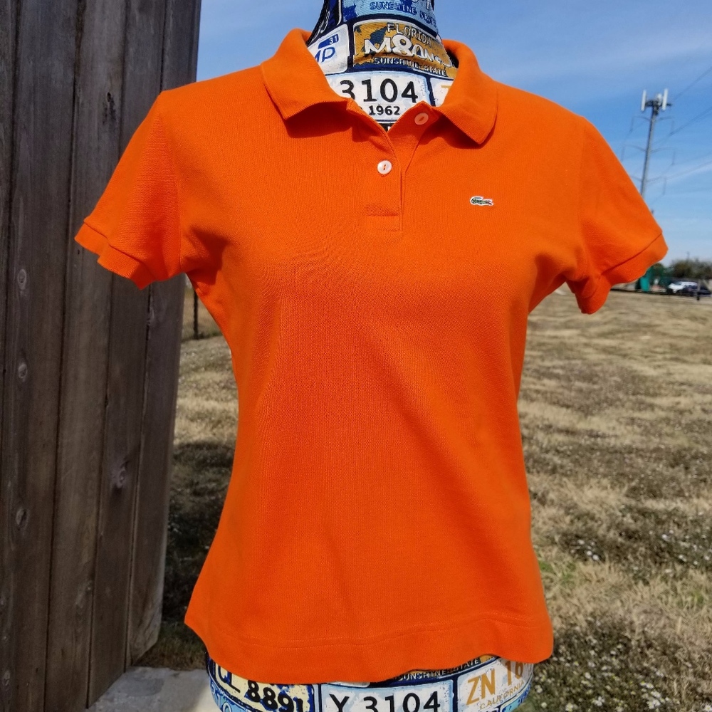 Lacoste Orange Women's Polo